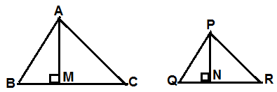 Ratio of the areas of two similar triangles is equal to the ratio of square of ther corresponding sides