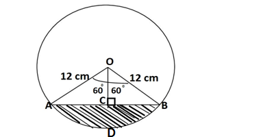 Q7 Exercise 12.2 area related to circle