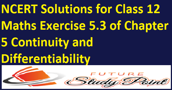 class 12 continuity & Differentiability ex.5.3