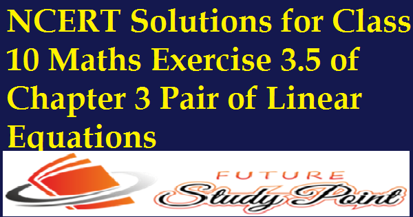 Exercise 3.5 class 10 maths