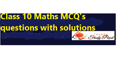 Class 10 Maths MCQ's questions