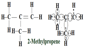 e dot structure 2-methylpropene