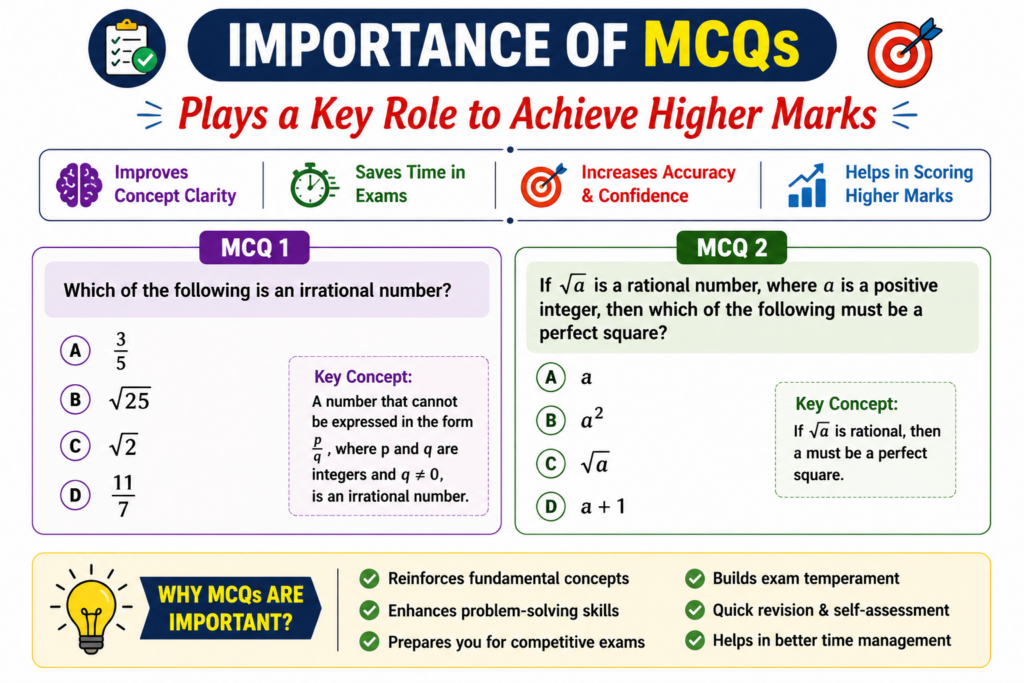 Class 10 Maths Real Numbers MCQs for CBSE Board 2026-27