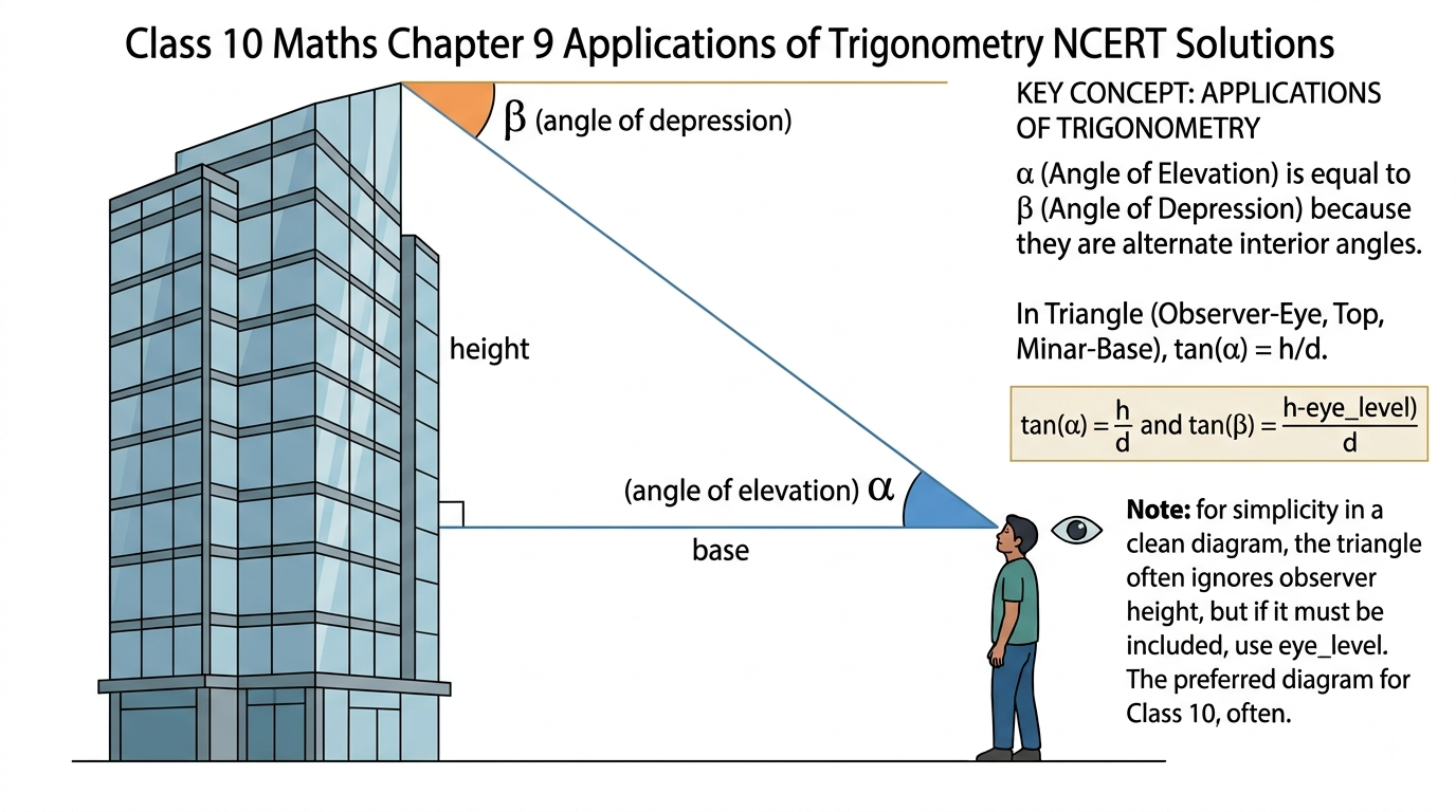 Class 10 Maths Chapter 9 Applications of Trigonometry NCERT Solutions