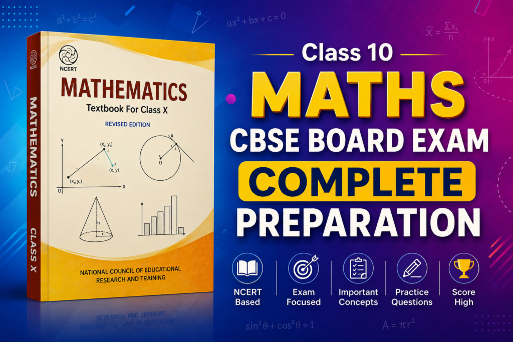 Class 10 Maths CBSE Board Exam Complete Preparation