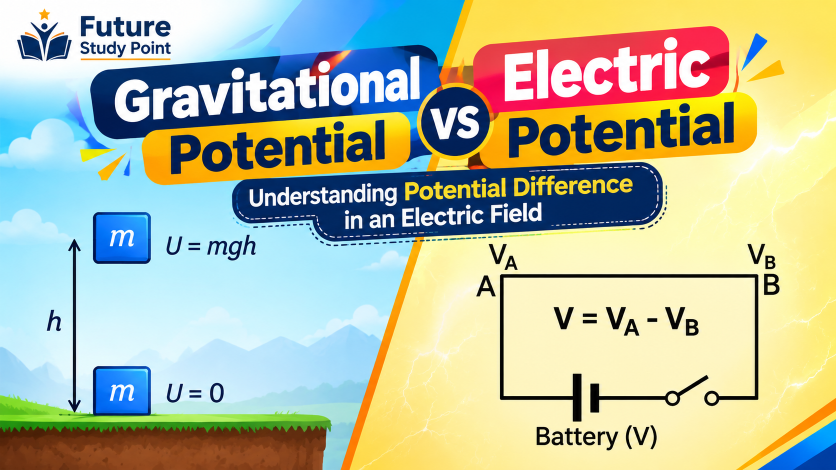 Gravitational Potential vs Electric Potential: Understanding Potential Difference in an Electric Field
