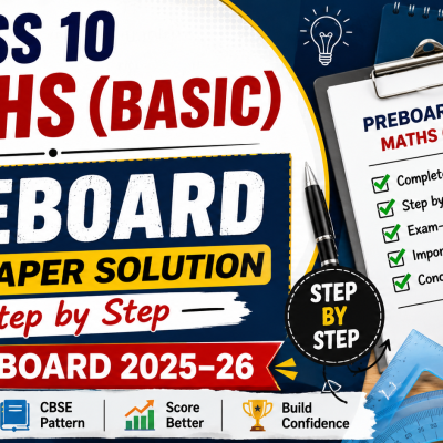 Class 10 Maths (Basic) Preboard Full Paper Solution | CBSE Board 2025–26 | Step by Step